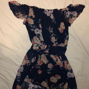 open front dress with shorts size XS off shoulder